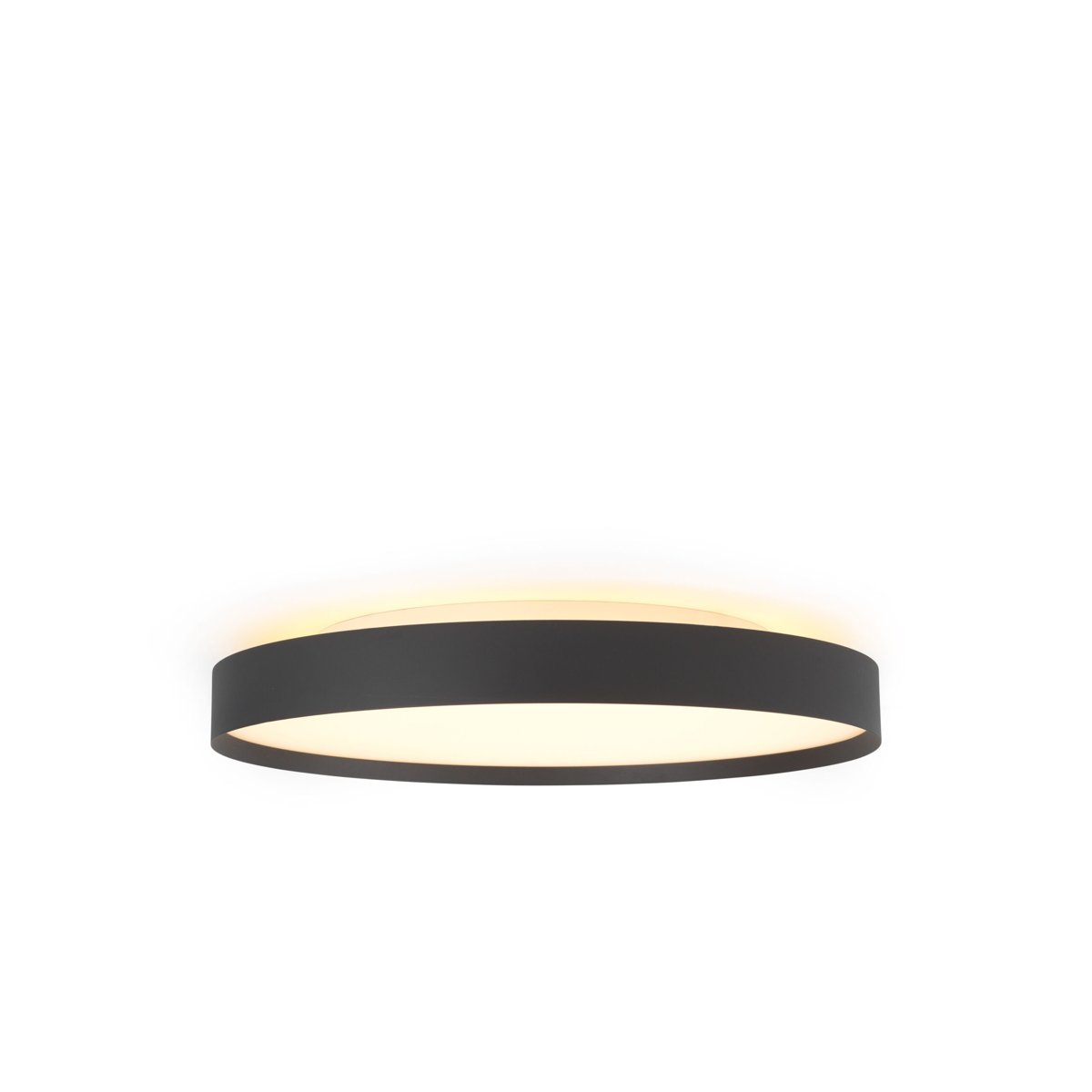 Plafonnier LED Backlight Full Ø50 48 W, variateur 3 niveaux à mémoire – Noir