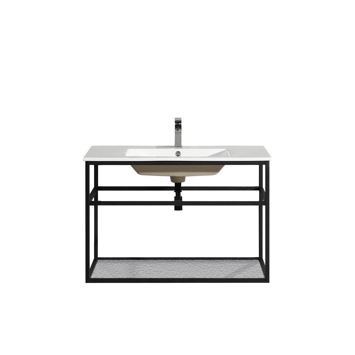 Lave main 90 cm métal noir Aquafredo