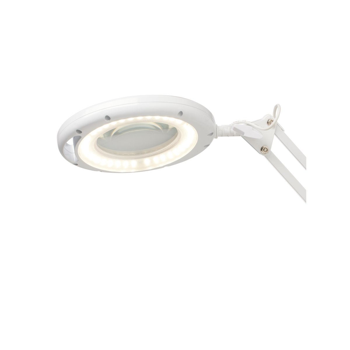 Lampe de bureau LED à pince Magni Archi – Blanc