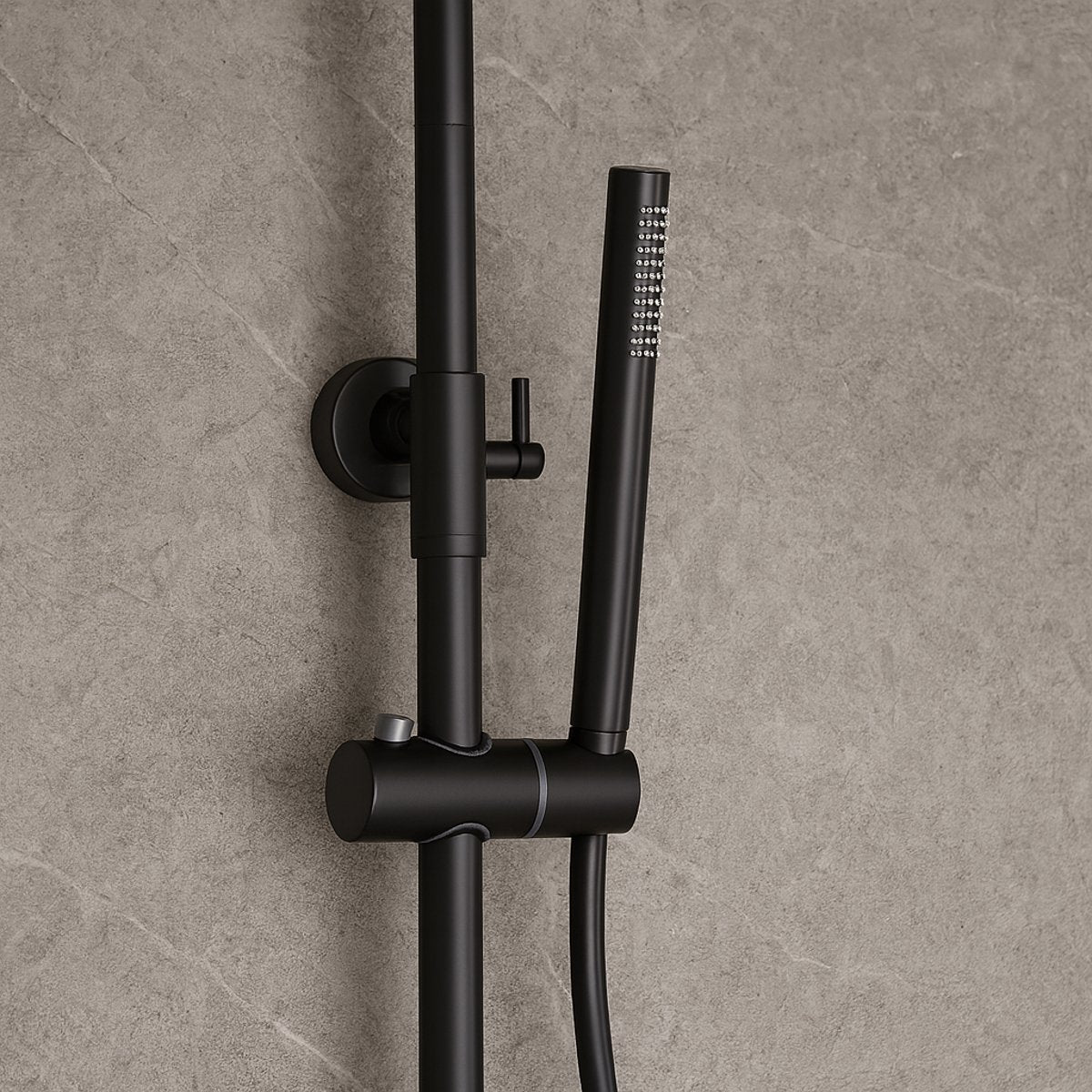 Colonne de douche thermostatique noir mate