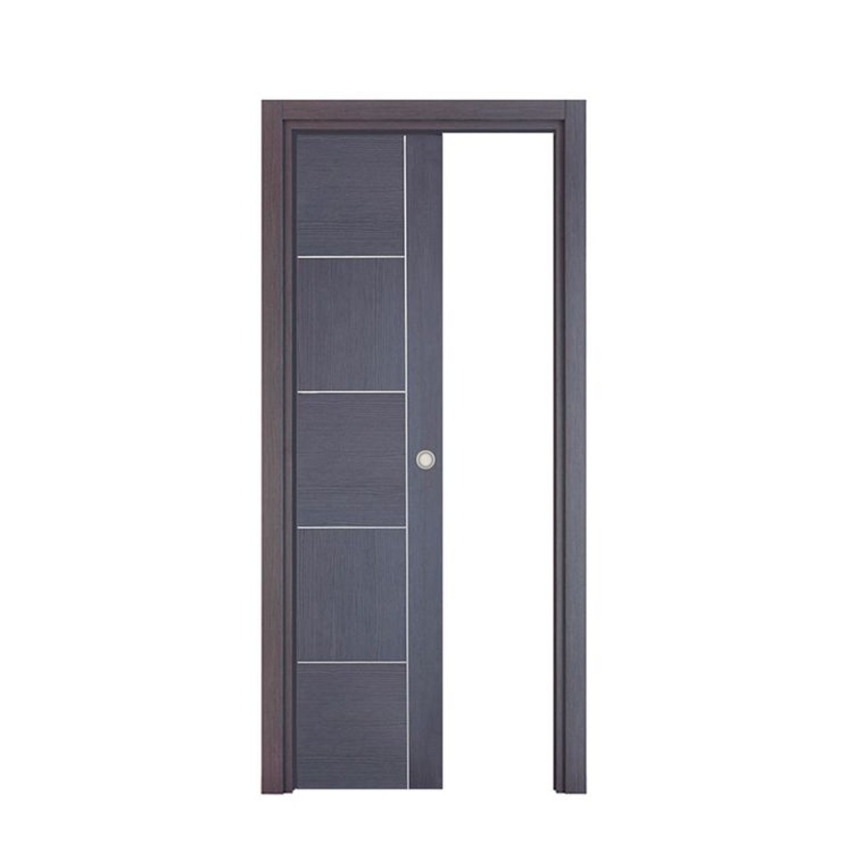 Porte coulissante galandage Casoar - Chêne cendré
