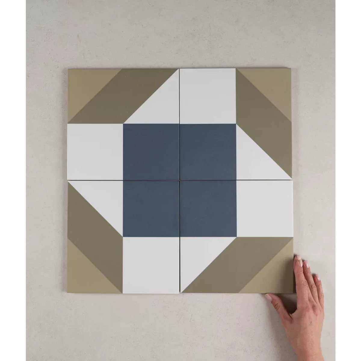 Carrelage Carreaux de Ciment BAUHOME 20x20 Karo Warm