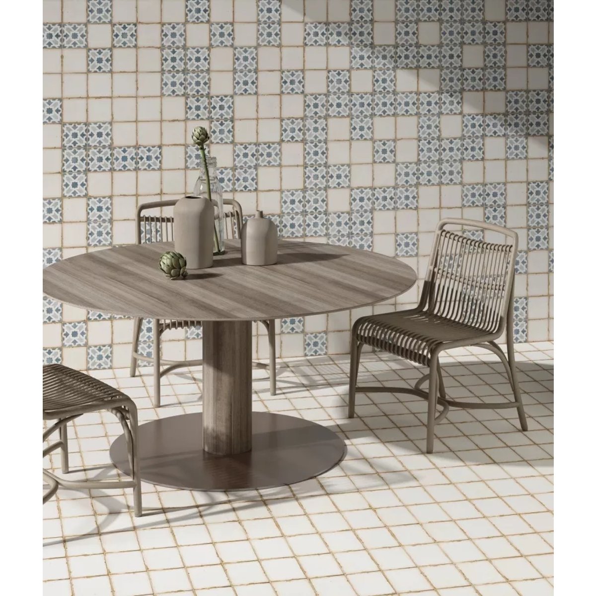 Carrelage Imitation Carreaux De Ciment 12,5x12,5 CASABLANCA White