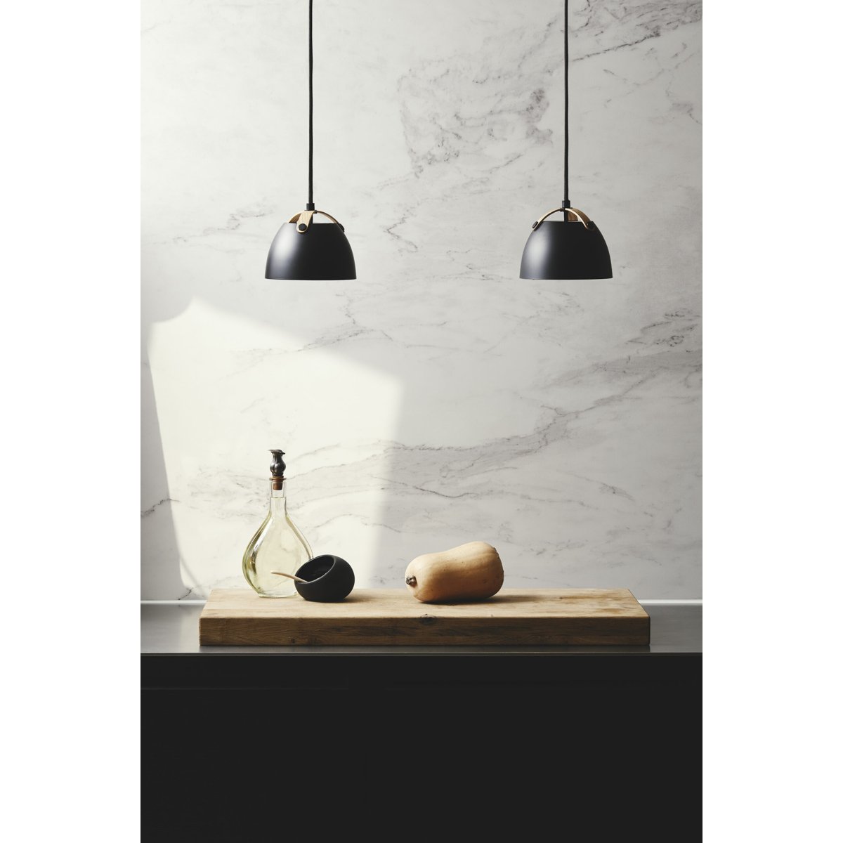 Suspension Oslo Ø16 – Noir / chêne