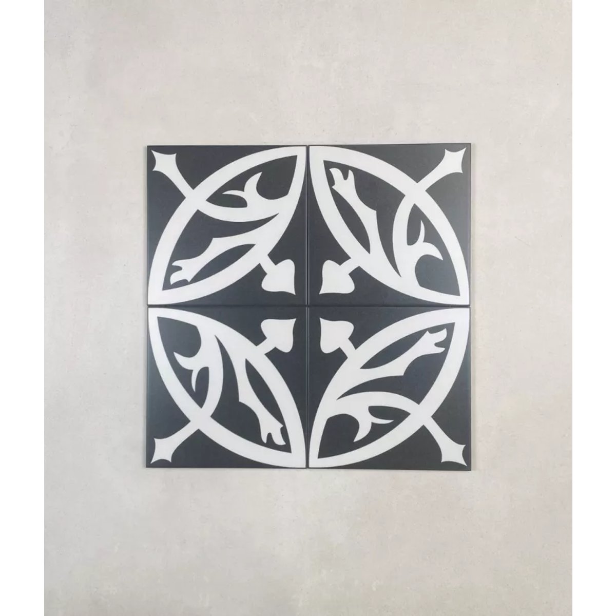 Carrelage Carreaux de Ciment LA MADELEINE 20x20 Zelie Noir