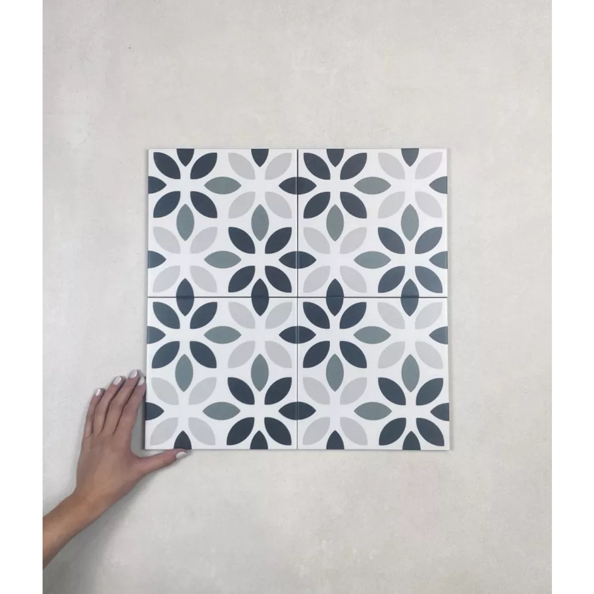 Carrelage Carreaux de Ciment LA MADELEINE 20x20 Lyla Noir
