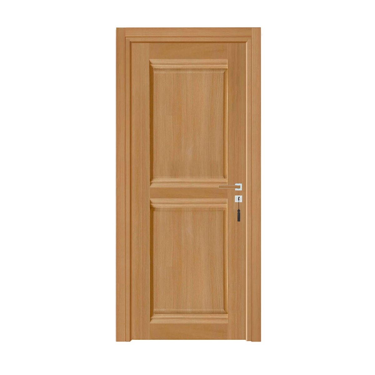 Bloc-porte pose fin de chantier collection Premium Classic 2 panneaux, H.204 x l.73 cm, aspect chêne naturel, réversible