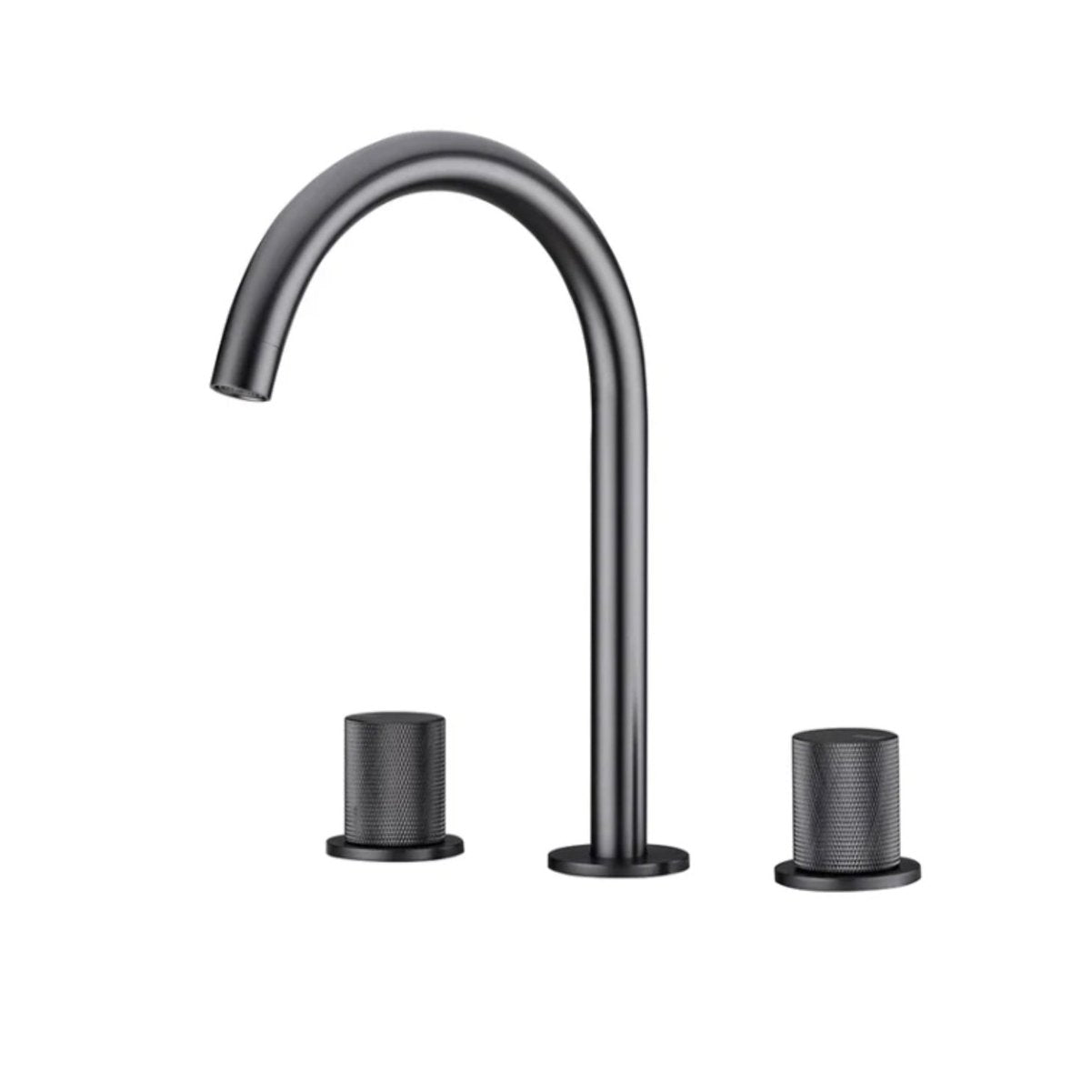 Robinet de salle de bain gris brossé