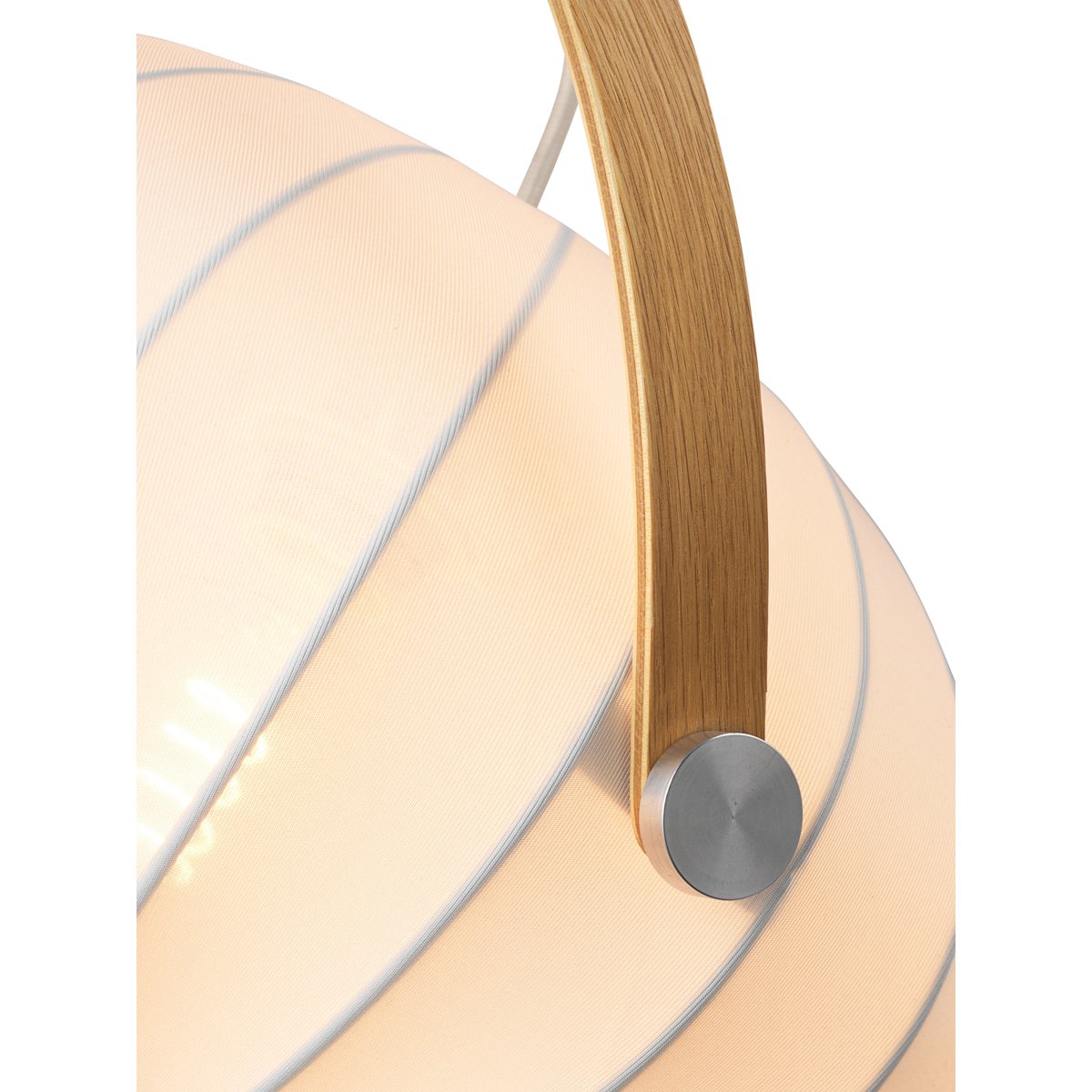 Suspension DC Textile Ø40 cm – Blanc satiné