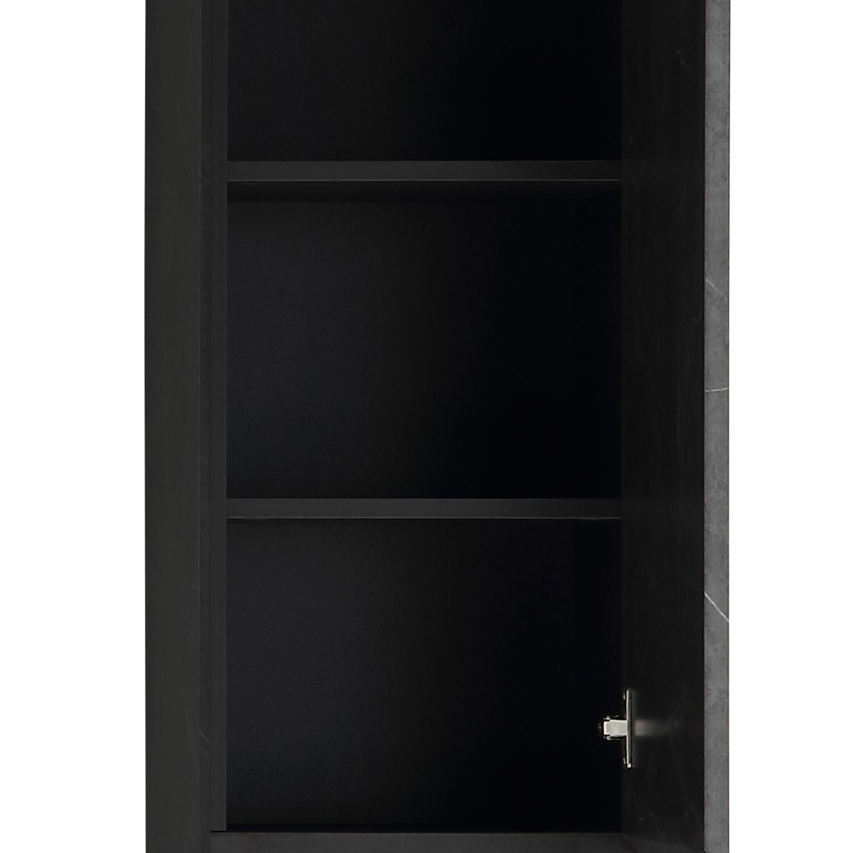 Ensemble meuble salle de bain 90 cm noir effet marbre Aquabella