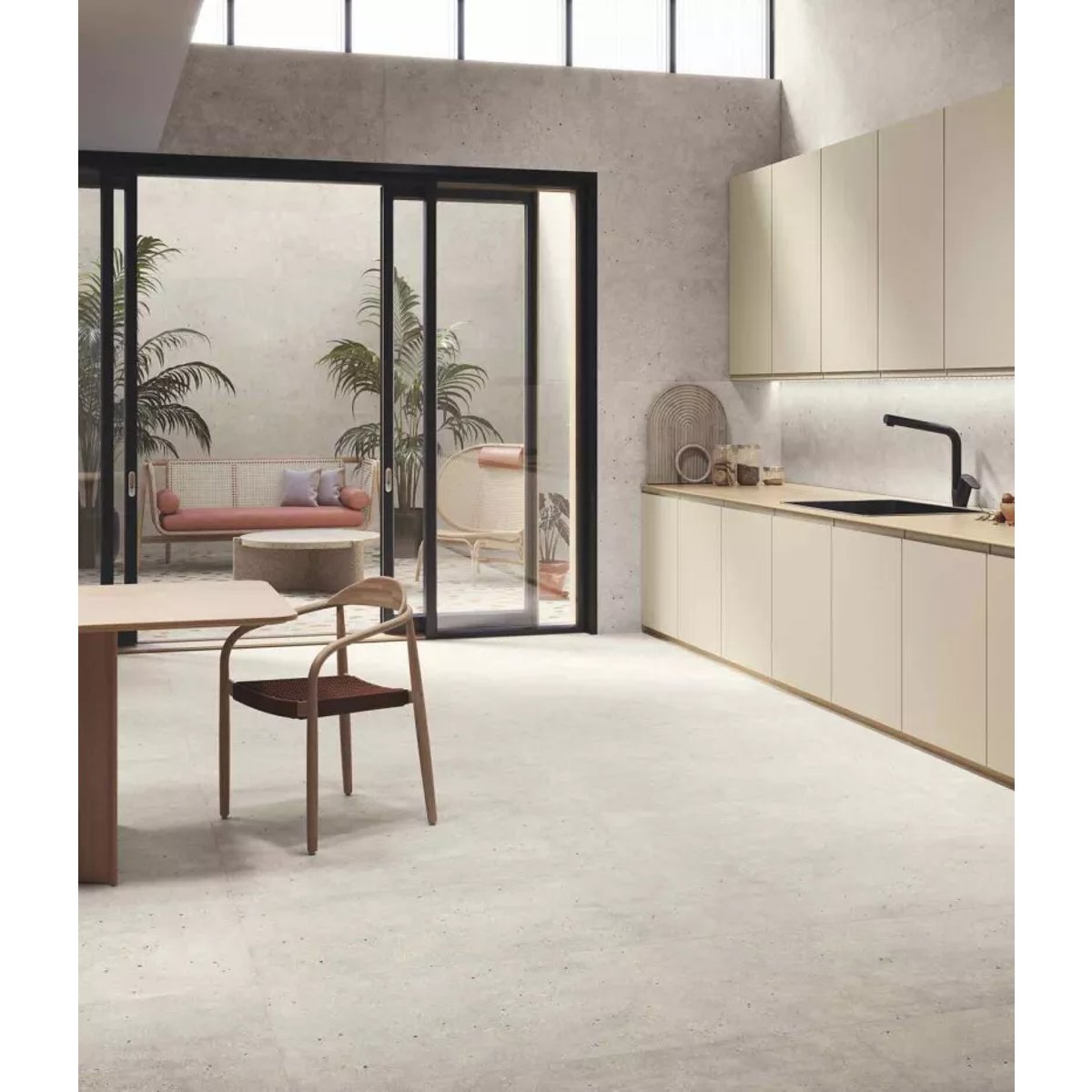 Carrelage Effet Terrazzo AMA 60x60 Rectifié Avorio