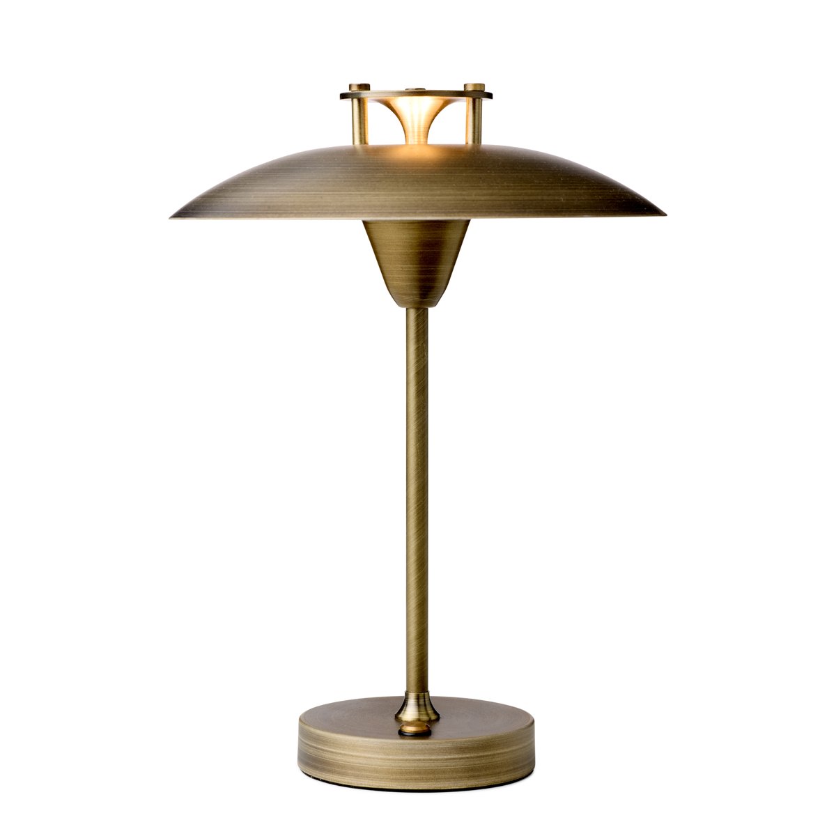 Lampe à poser nomade Mini Stepp 1-2-3 – Laiton antique