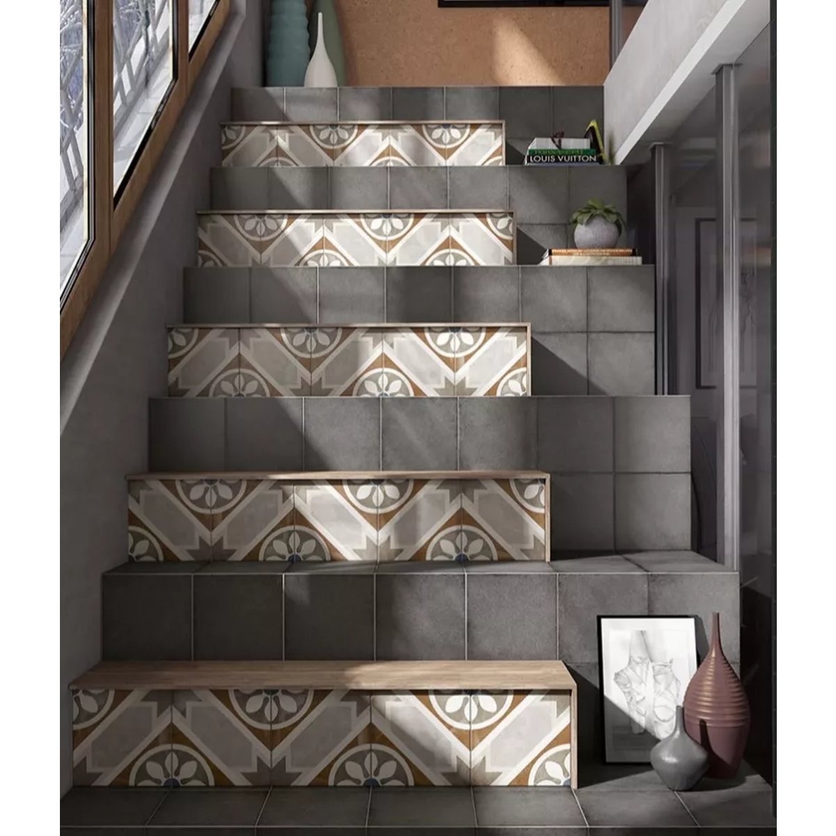 Carrelage Carreaux de Ciment ART NOUVEAU DECOR 20x20 Apollo Colour