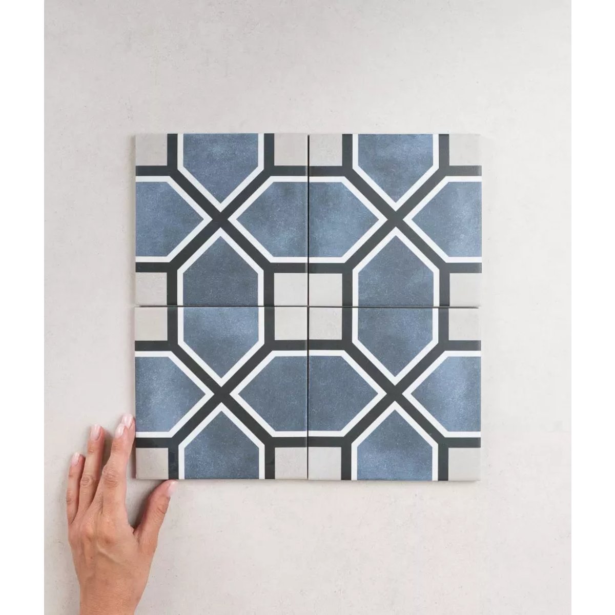 Carrelage Carreaux de Ciment FLEUR 15x15 Antoinette