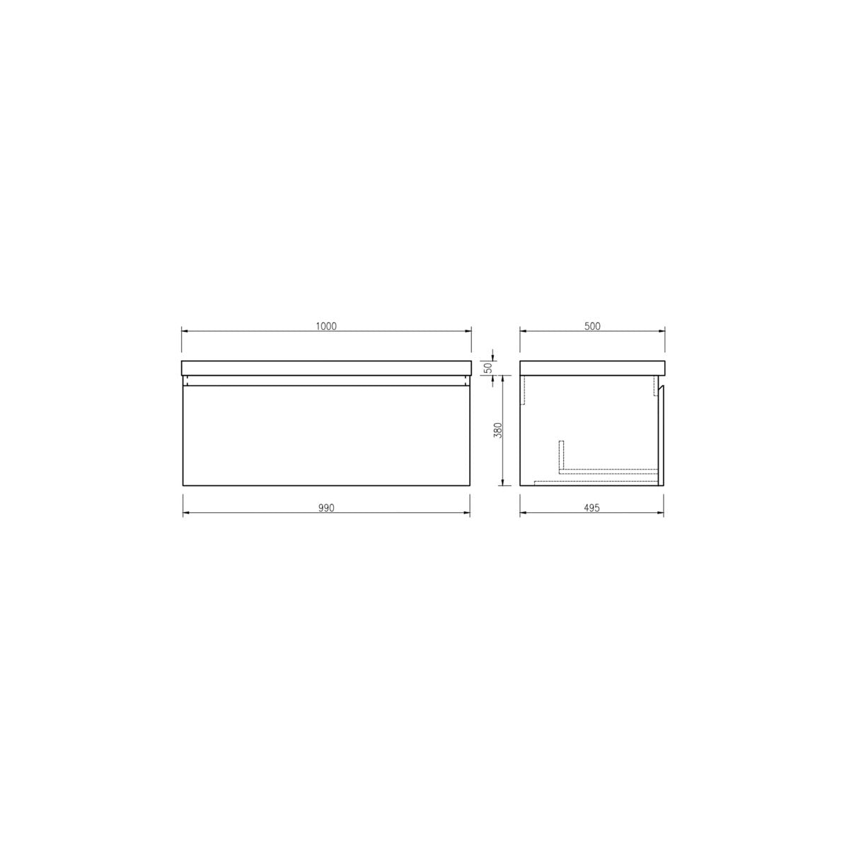 Miroir simple mural pour salle de bain