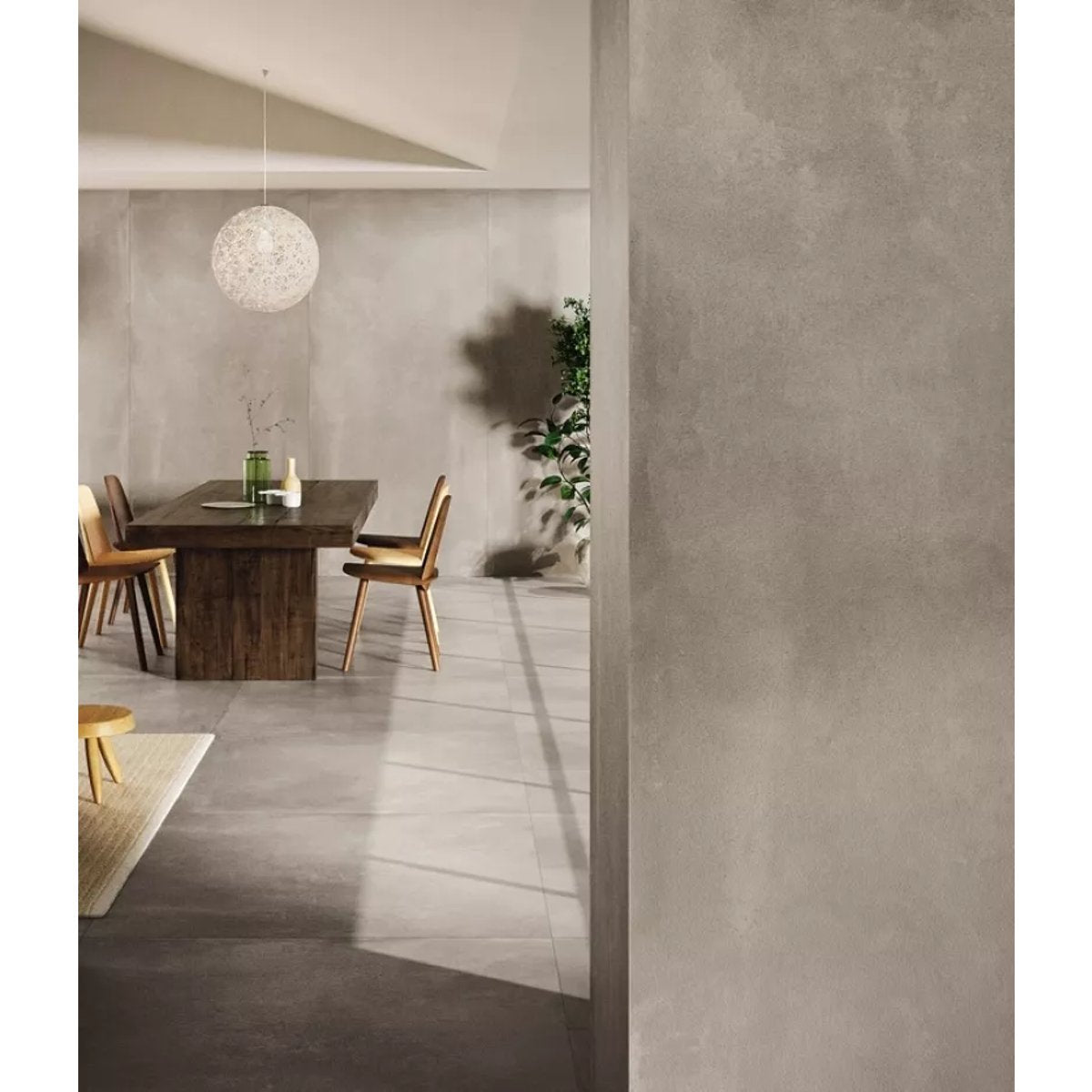 Carrelage Effet Béton AZUMA 60x60 Argent rectifié