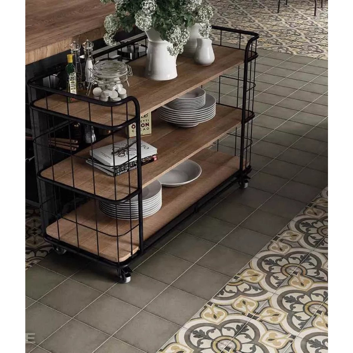 Carrelage Carreaux de Ciment ART NOUVEAU DECOR 20x20 Majestic Colour