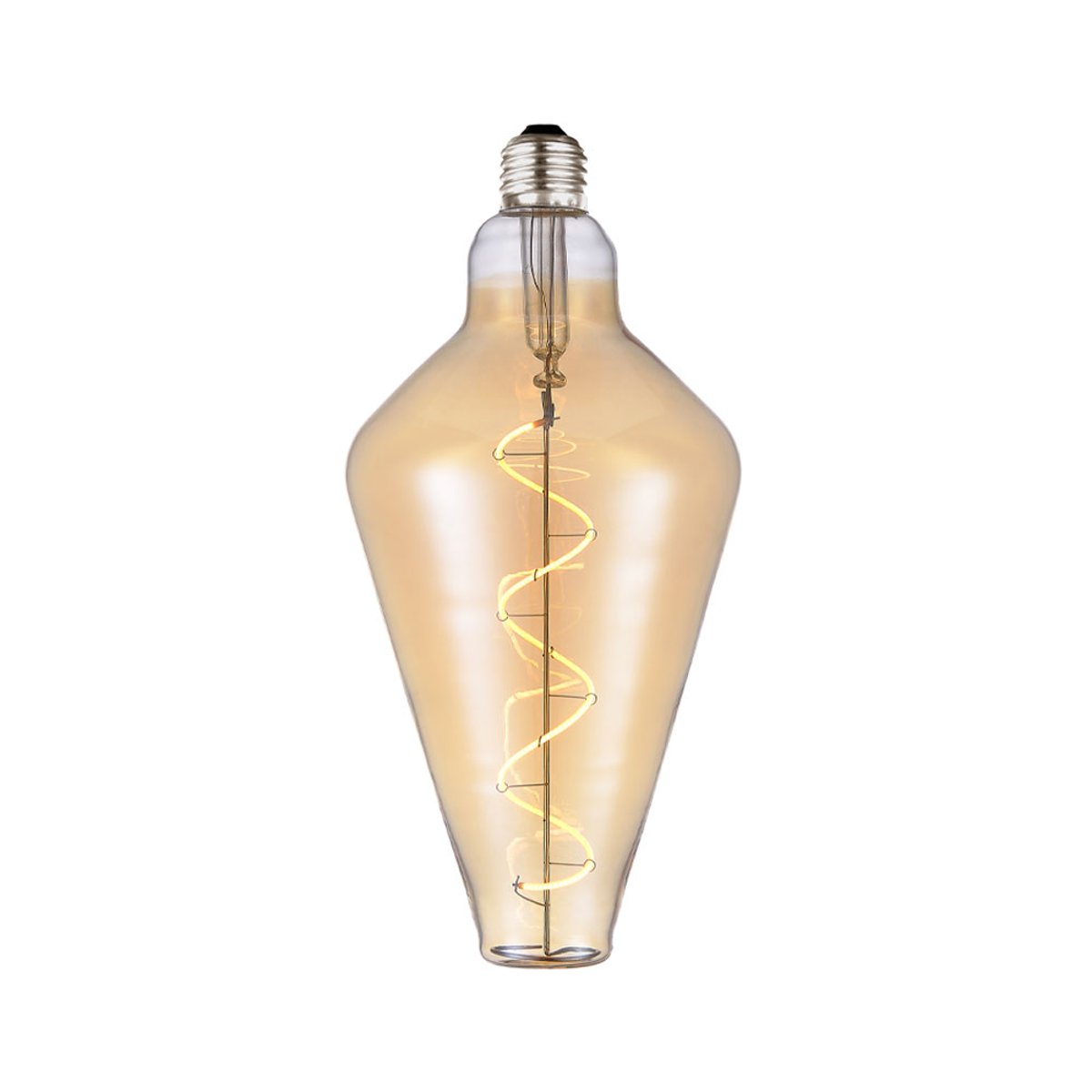 Ampoule Colors Cone E27 D125 2 W, variateur 3 niveaux à mémoire – Ambre