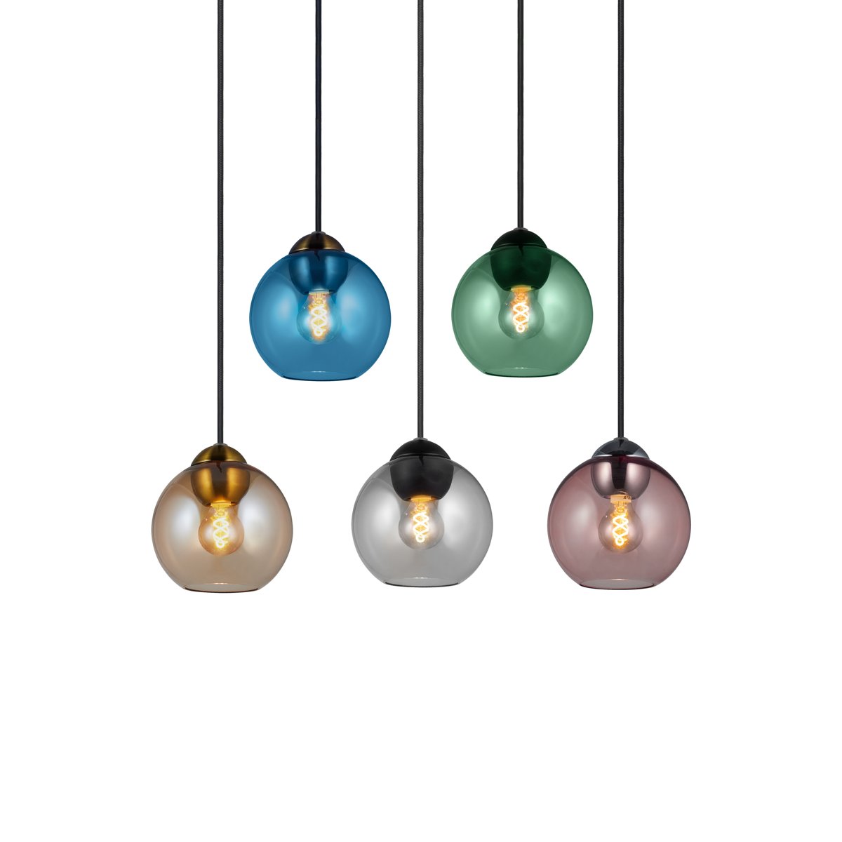 Suspension Bubbles mini Ø14 cm G9 – Ambre