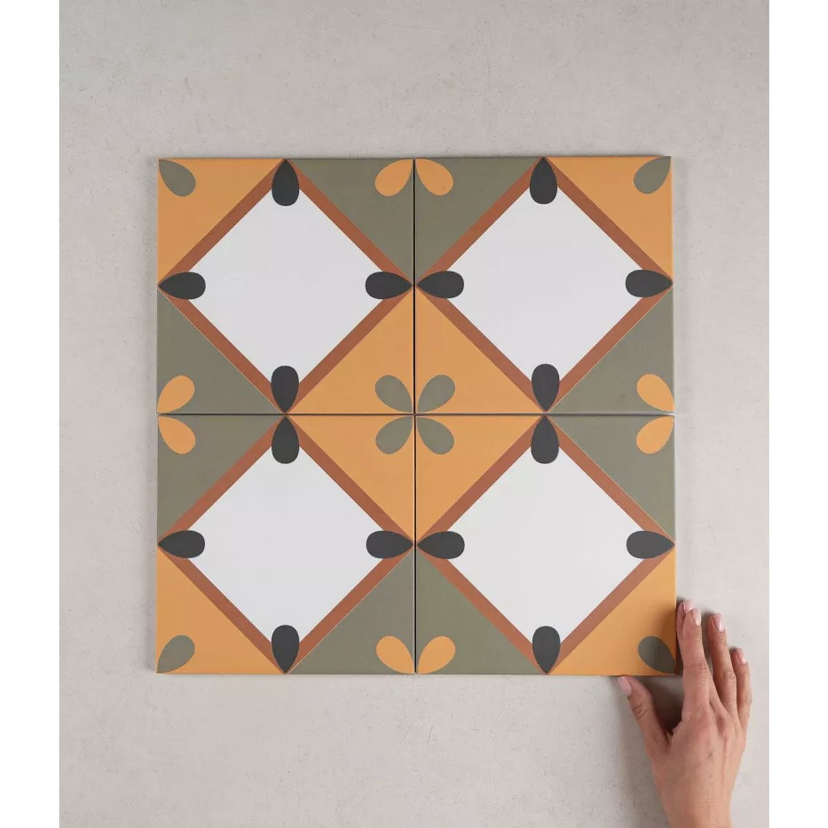 Carrelage Carreaux de Ciment BAUHOME 20x20 Korola Warm