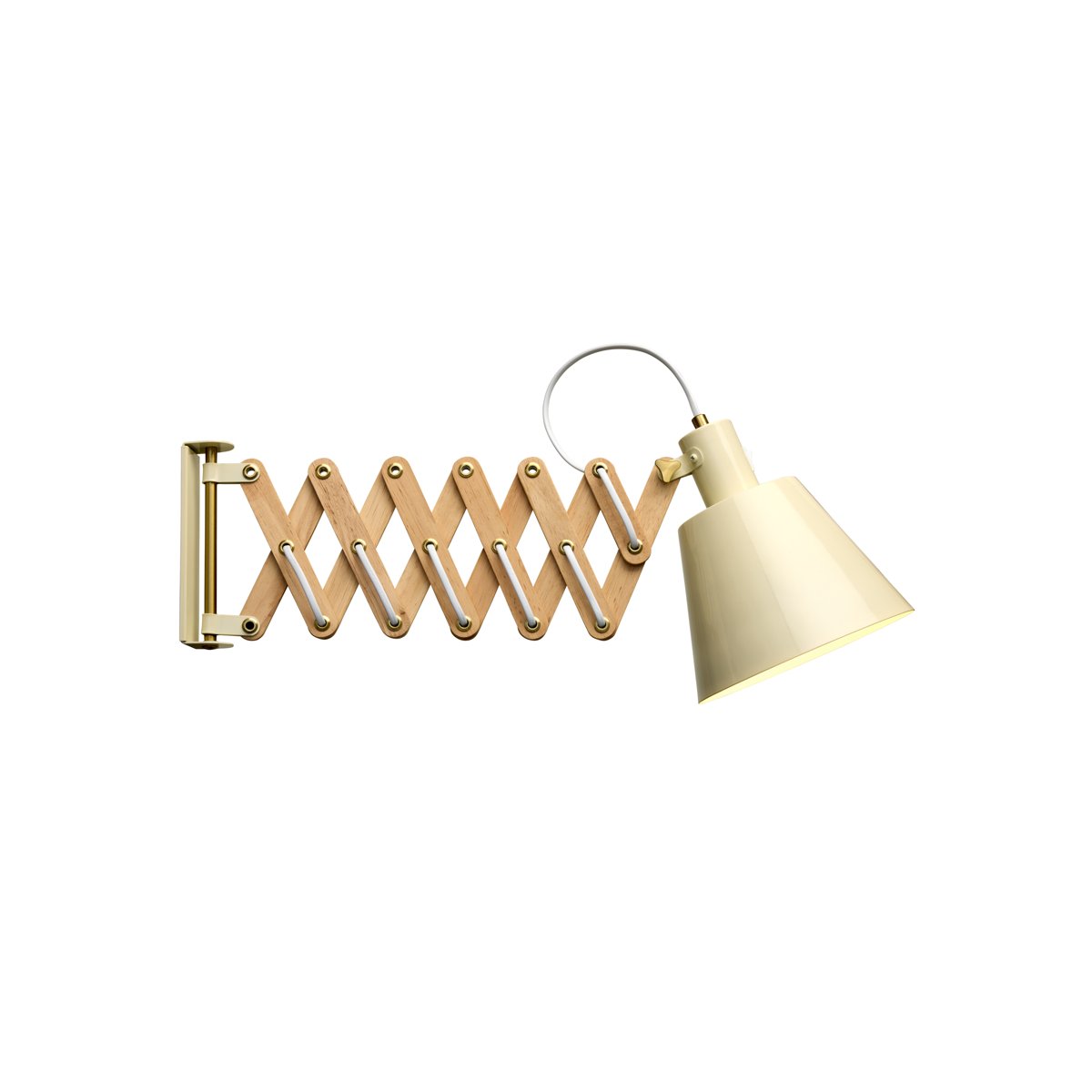 Suspension Vintage grand modèle – Crème