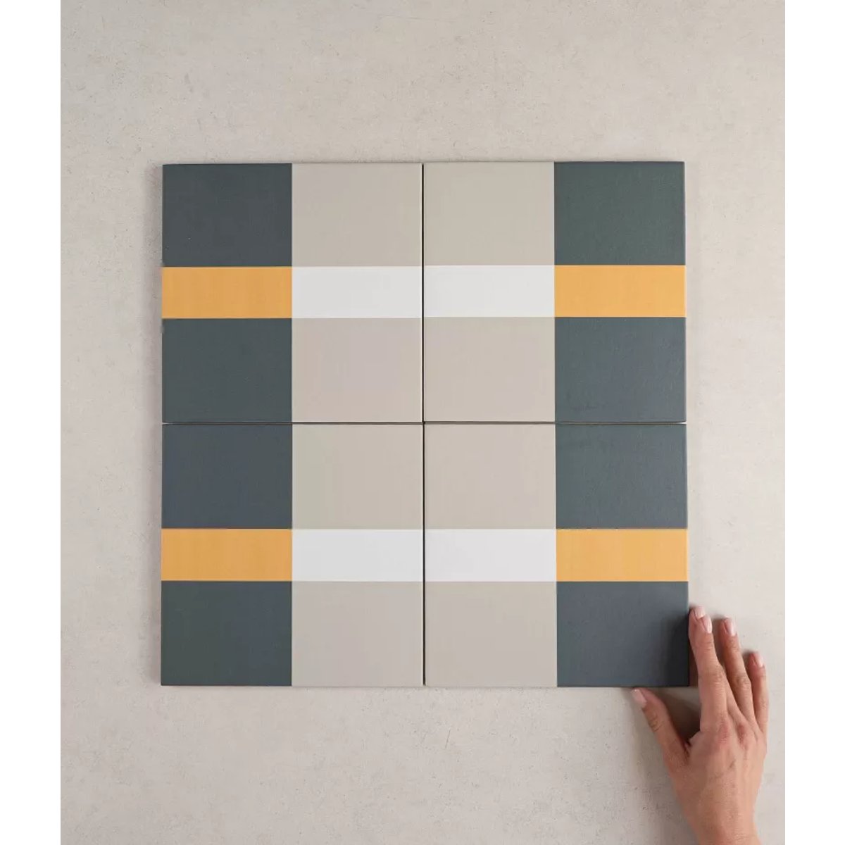 Carrelage Carreaux de Ciment BAUHOME 20x20 Band Cold