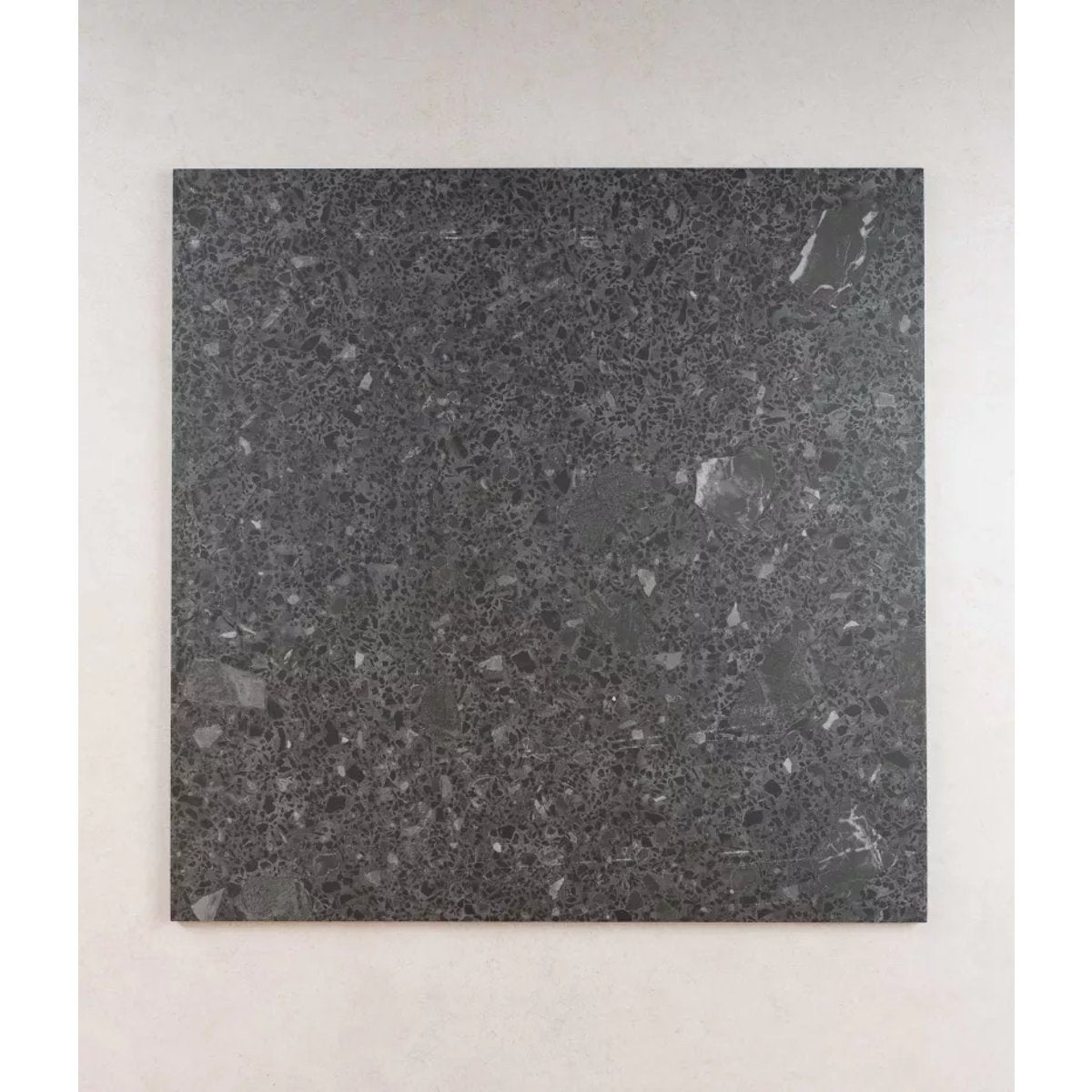 Carrelage Effet Terrazzo STRACCIATELLA 80x80 rectifié Miscela Grafito