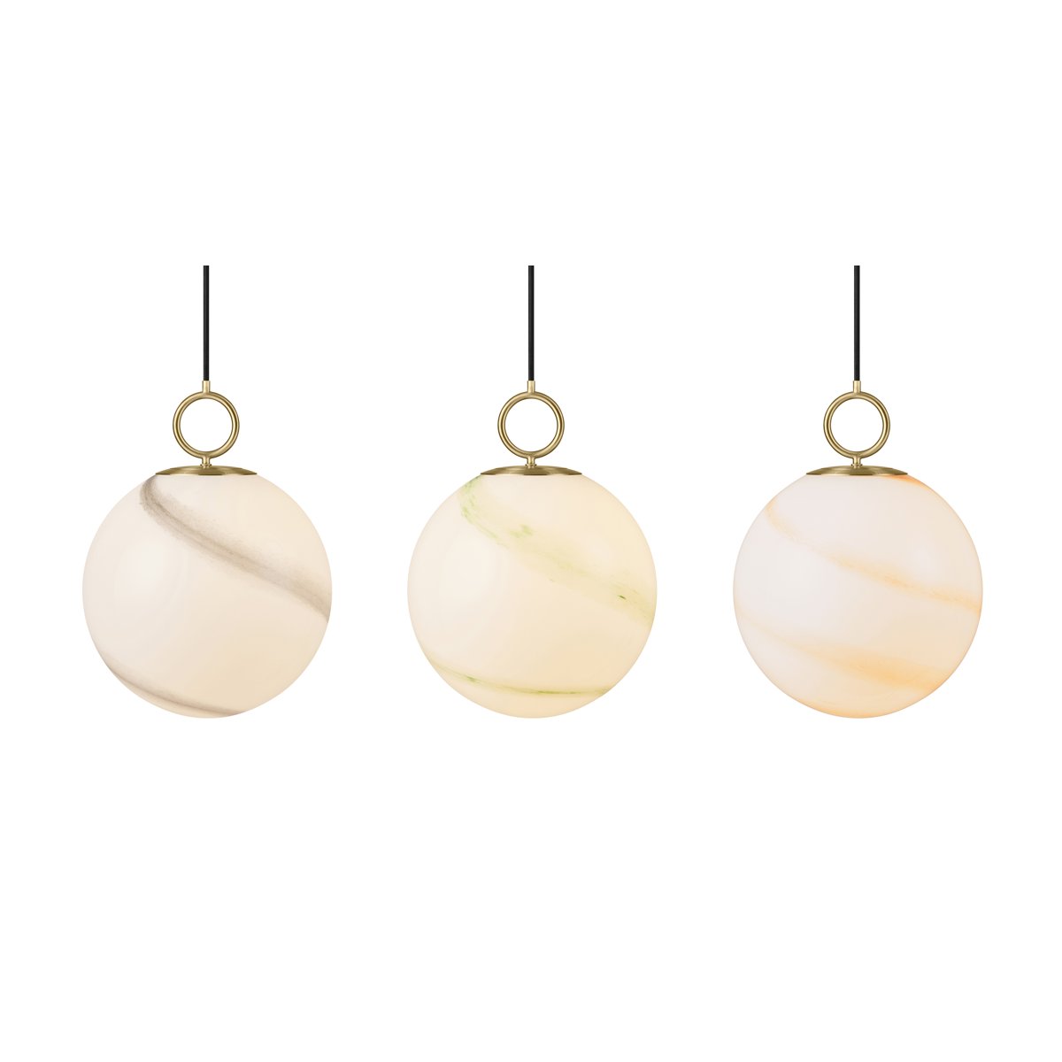 Suspension Stockholm Ø30 – Marbre gris
