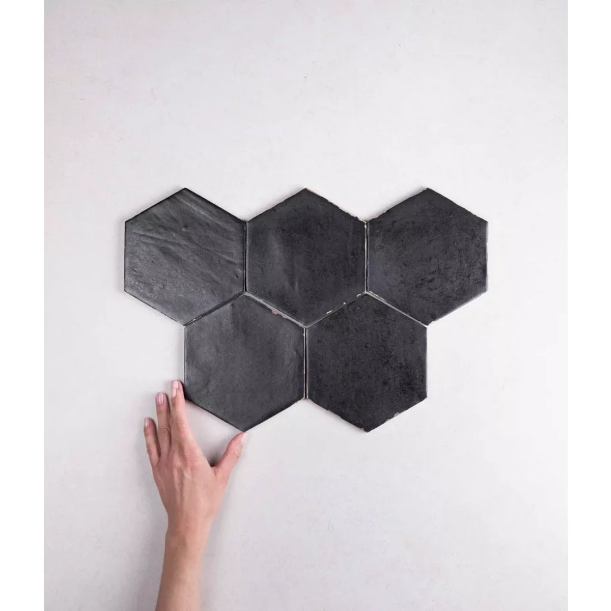 Carrelage Imitation Carreaux de ciment CAPRI 14x16 Sorrentine Nero