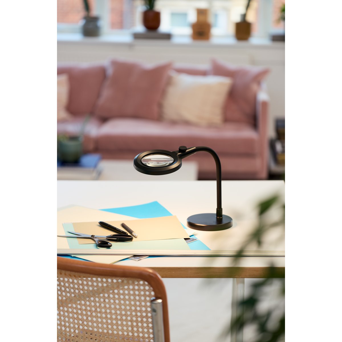 Lampe à poser nomade Magni Charge Superflex – Noir