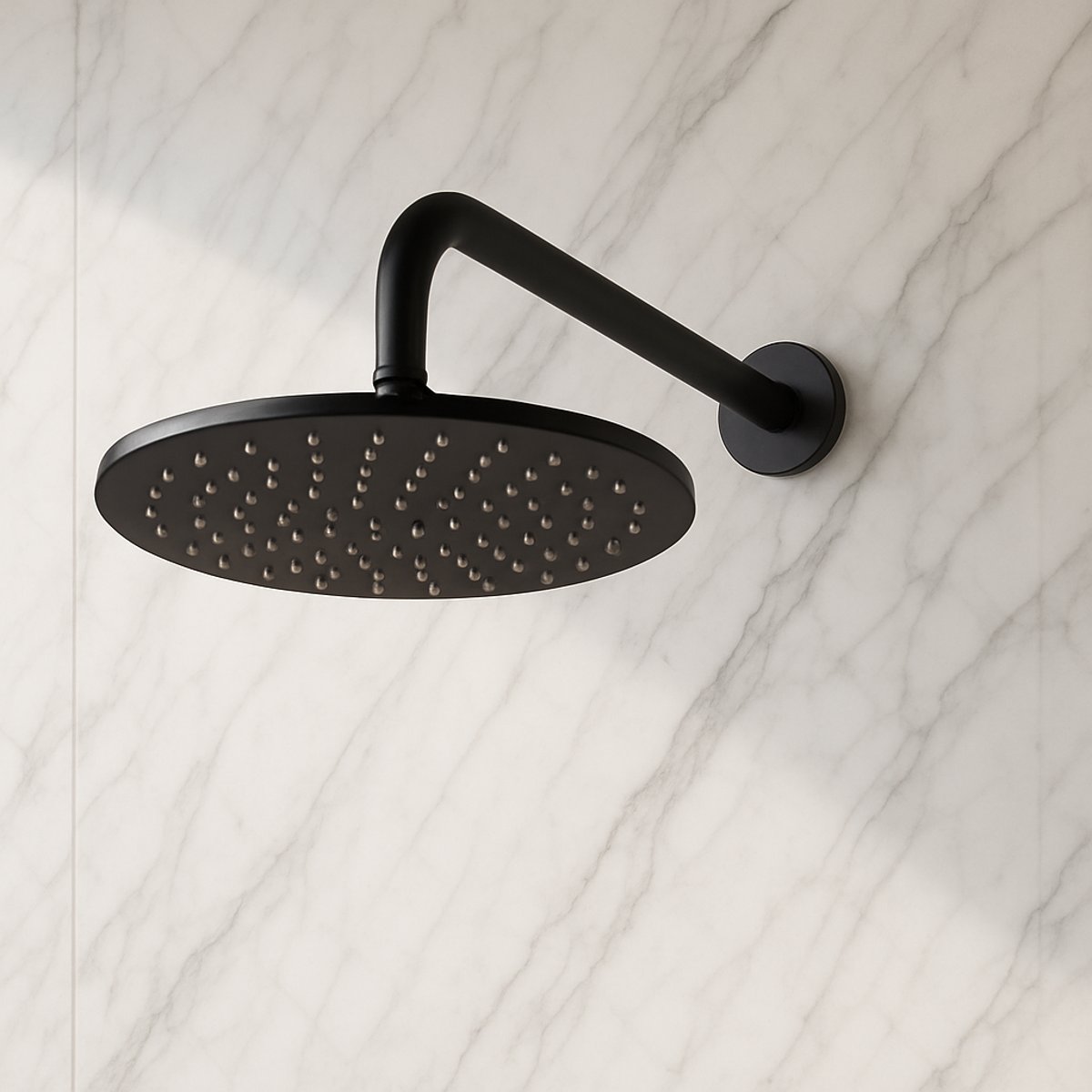 Colonne de douche encastrable noir mate