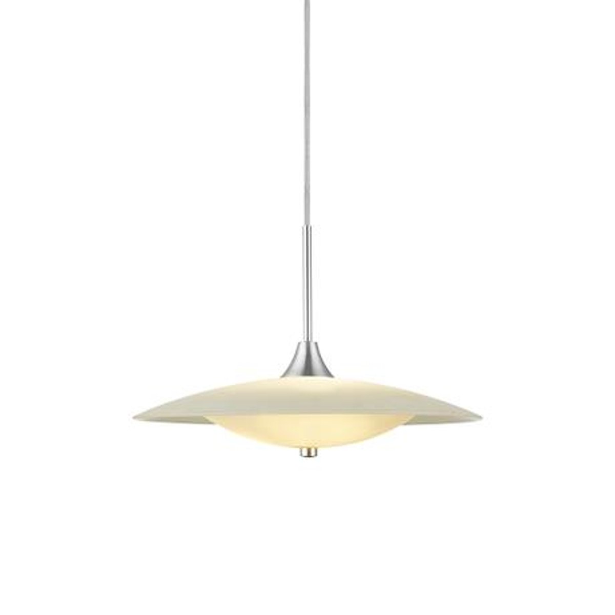 Suspension Baroni Ø46 – Opale / aluminium