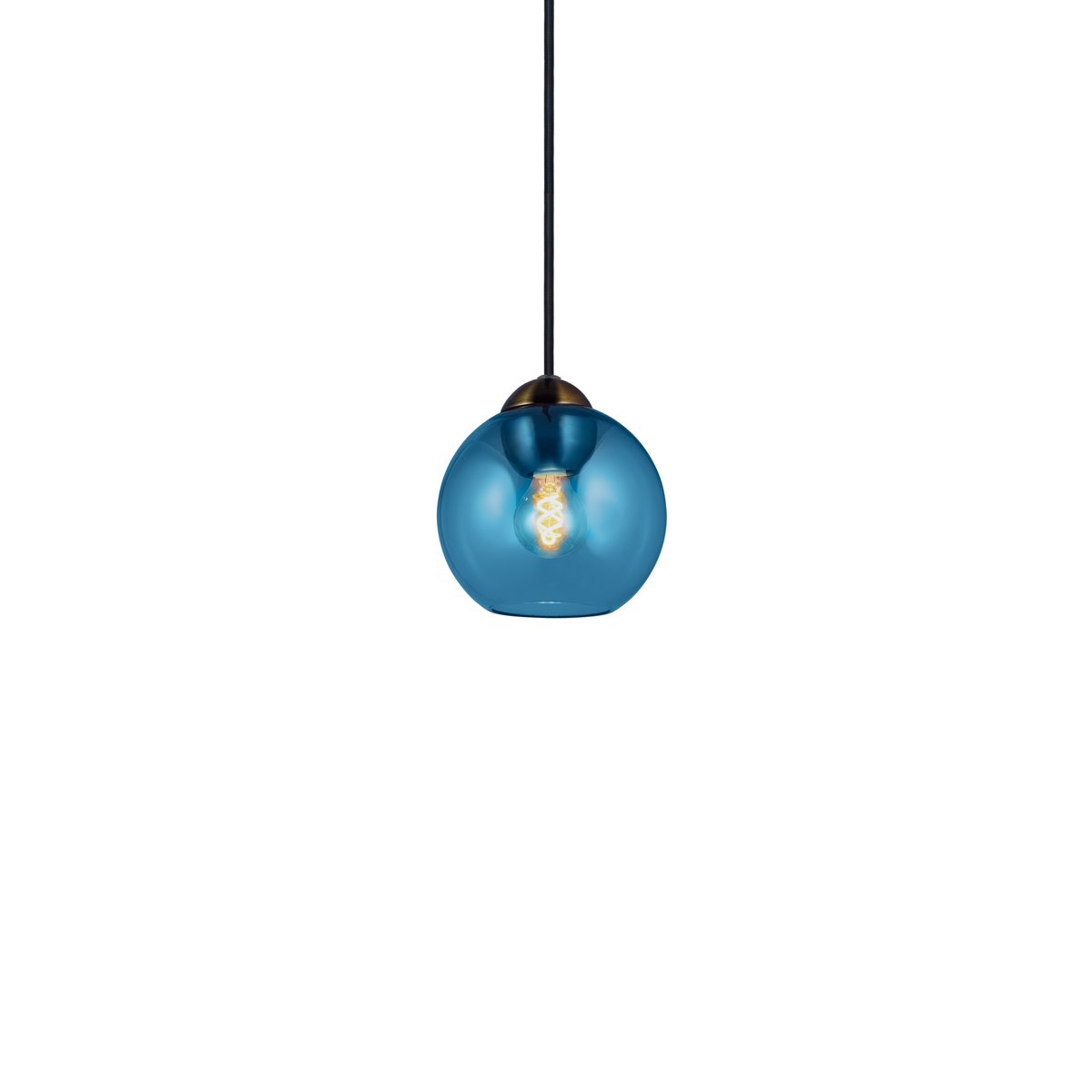 Suspension Bubbles mini Ø14 cm G9 – Bleu