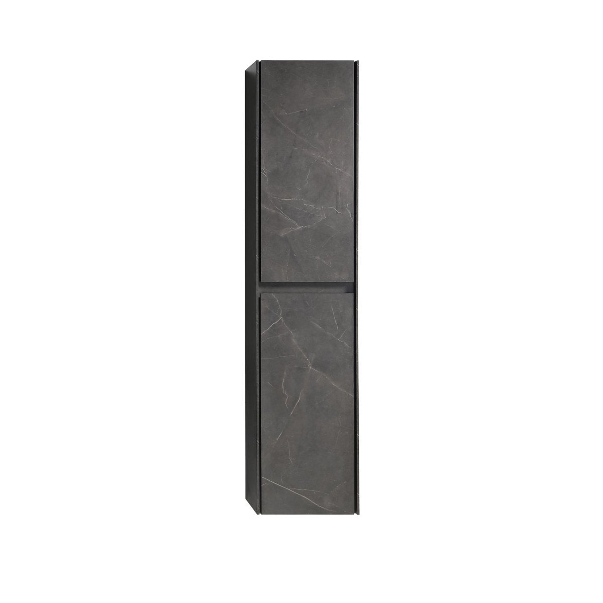 Ensemble meuble salle de bain 90 cm noir effet marbre Aquabella