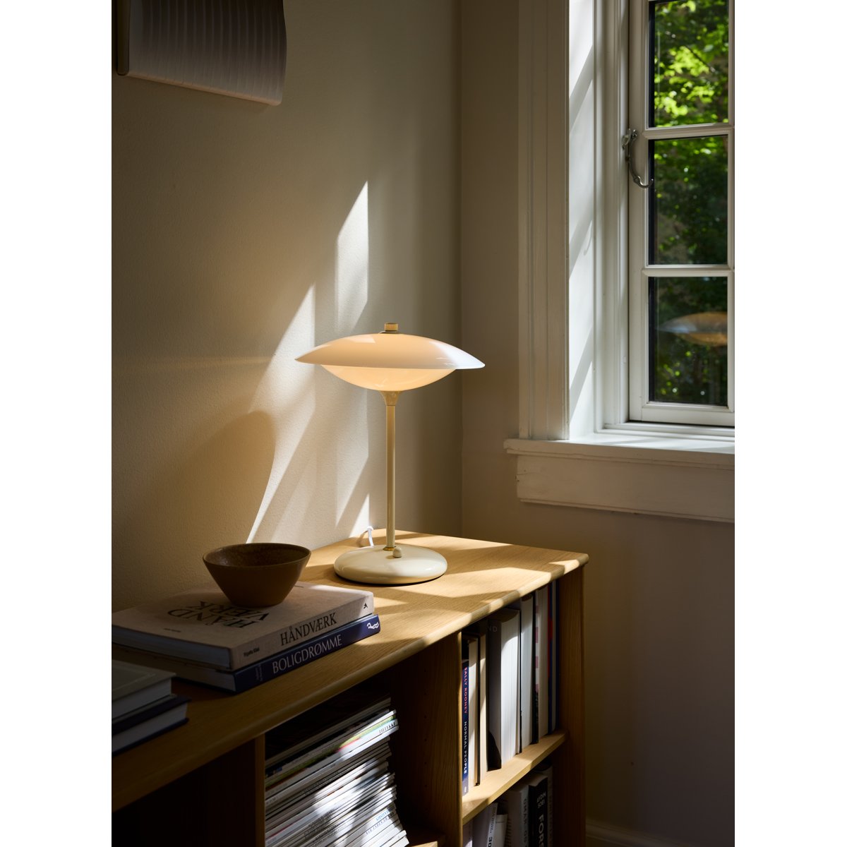 Lampe à poser Baroni Ø30 – Crème