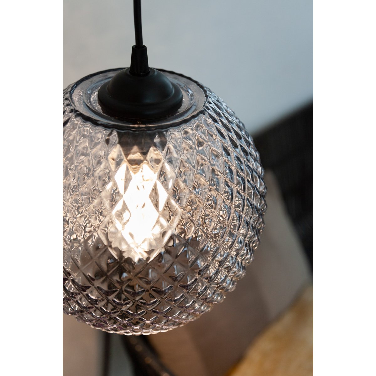 Suspension Nobb Ball Ø22 – Fumé