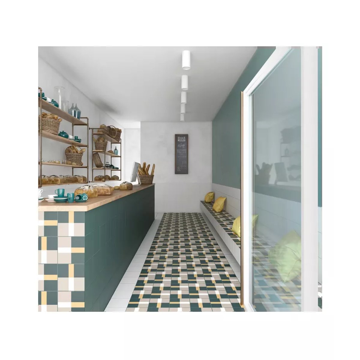 Carrelage Carreaux de Ciment BAUHOME 20x20 Band Cold