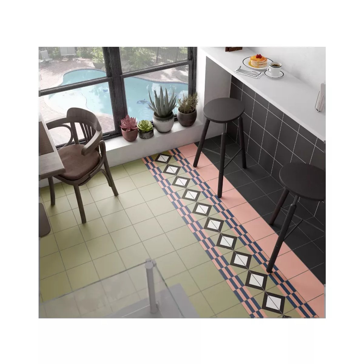 Carrelage Carreaux de Ciment BAUHOME 20x20 Mark Cold