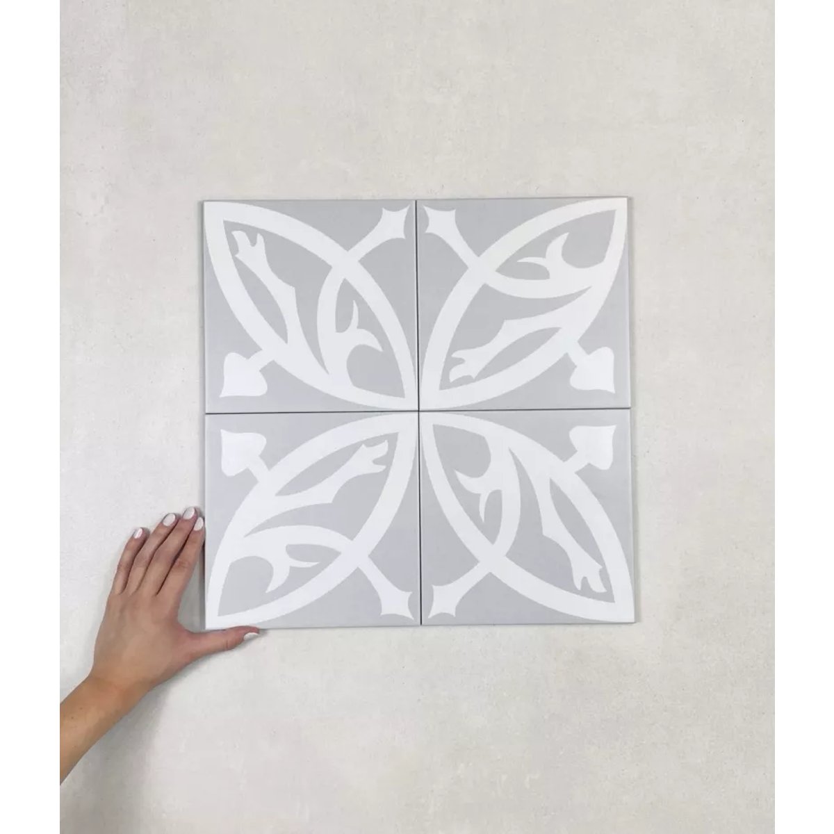 Carrelage Carreaux de Ciment LA MADELEINE 20x20 Zelie Gris