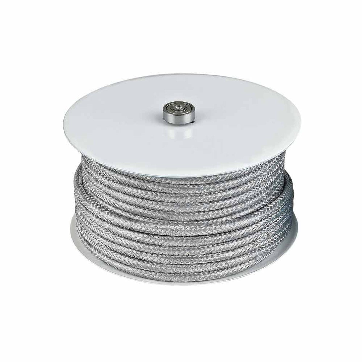 Rouleau de câble textile 25 m – Argent