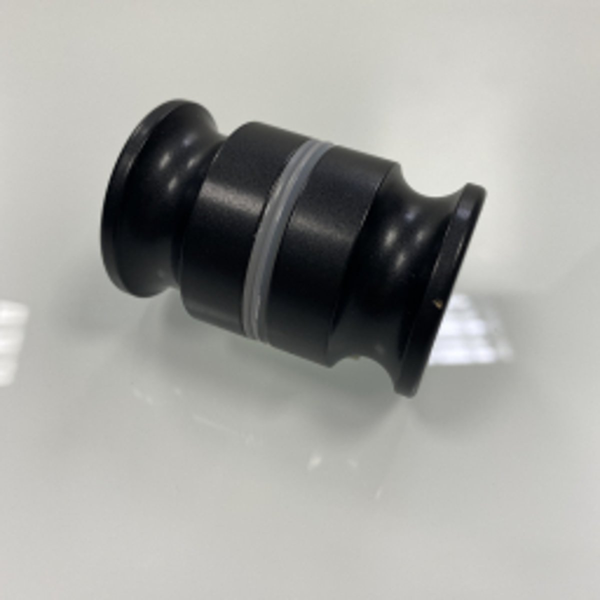 Portes de douche doubles en verre trempé 8mm sur mesure SALOON - Noir Mat