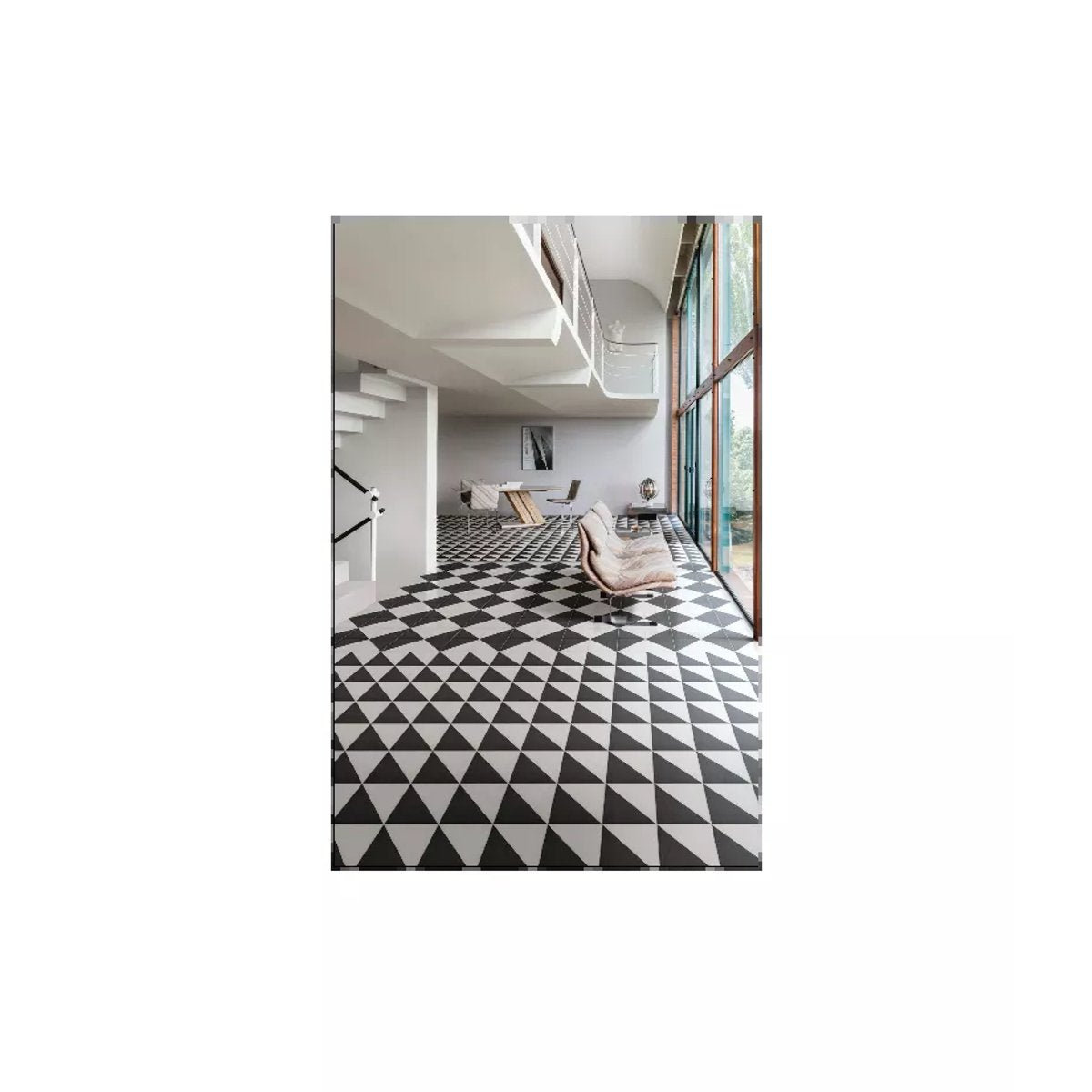 Carrelage Imitation Carreaux De Ciment 20x20 SCENARIO Tappeto 1 Nero
