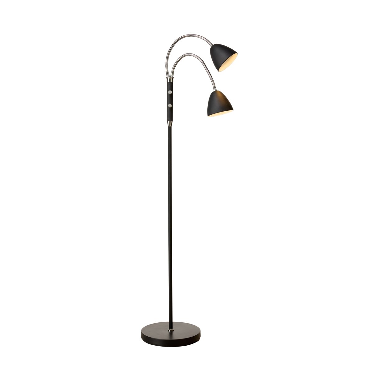Lampadaire Room 2 lumières – Noir / chrome