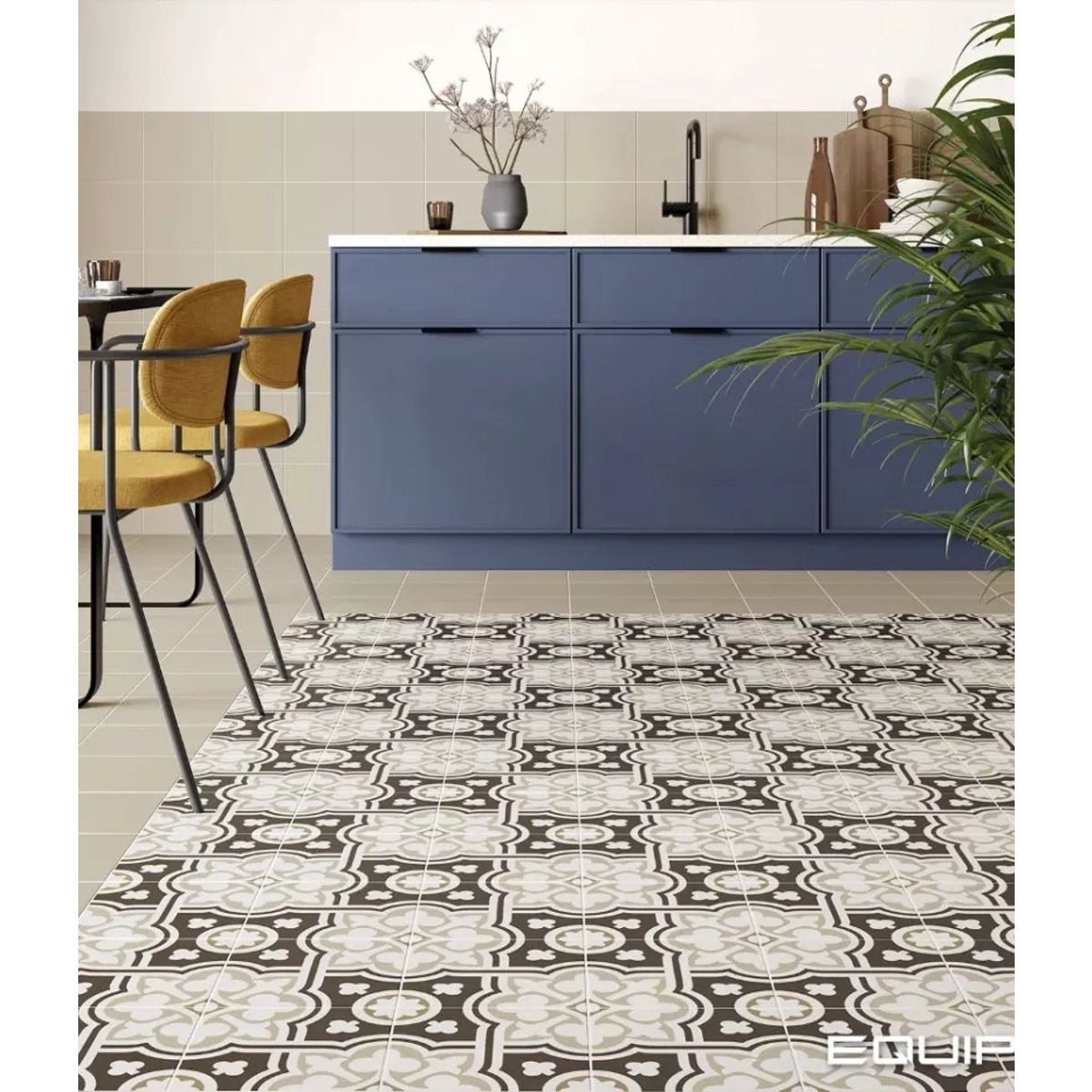 Carrelage Imitation Carreaux De Ciment 20x20 RIVOLI Beige