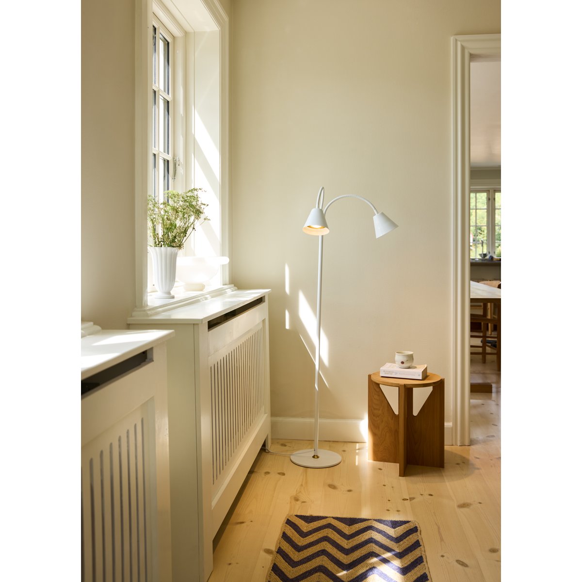 Lampadaire Hygge 2 bras – Blanc