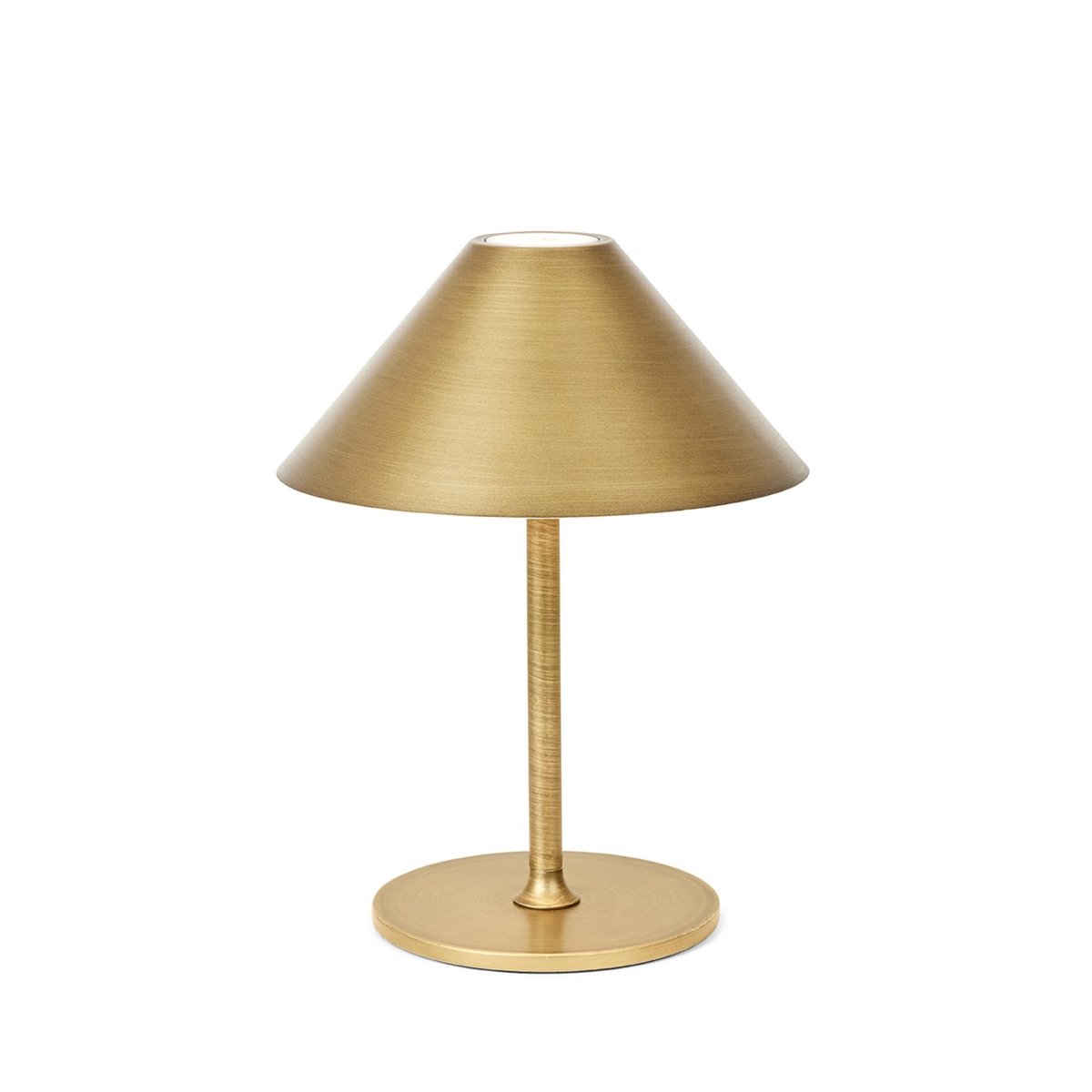 Lampe à poser nomade Hygge Ø15 cm – Laiton antique