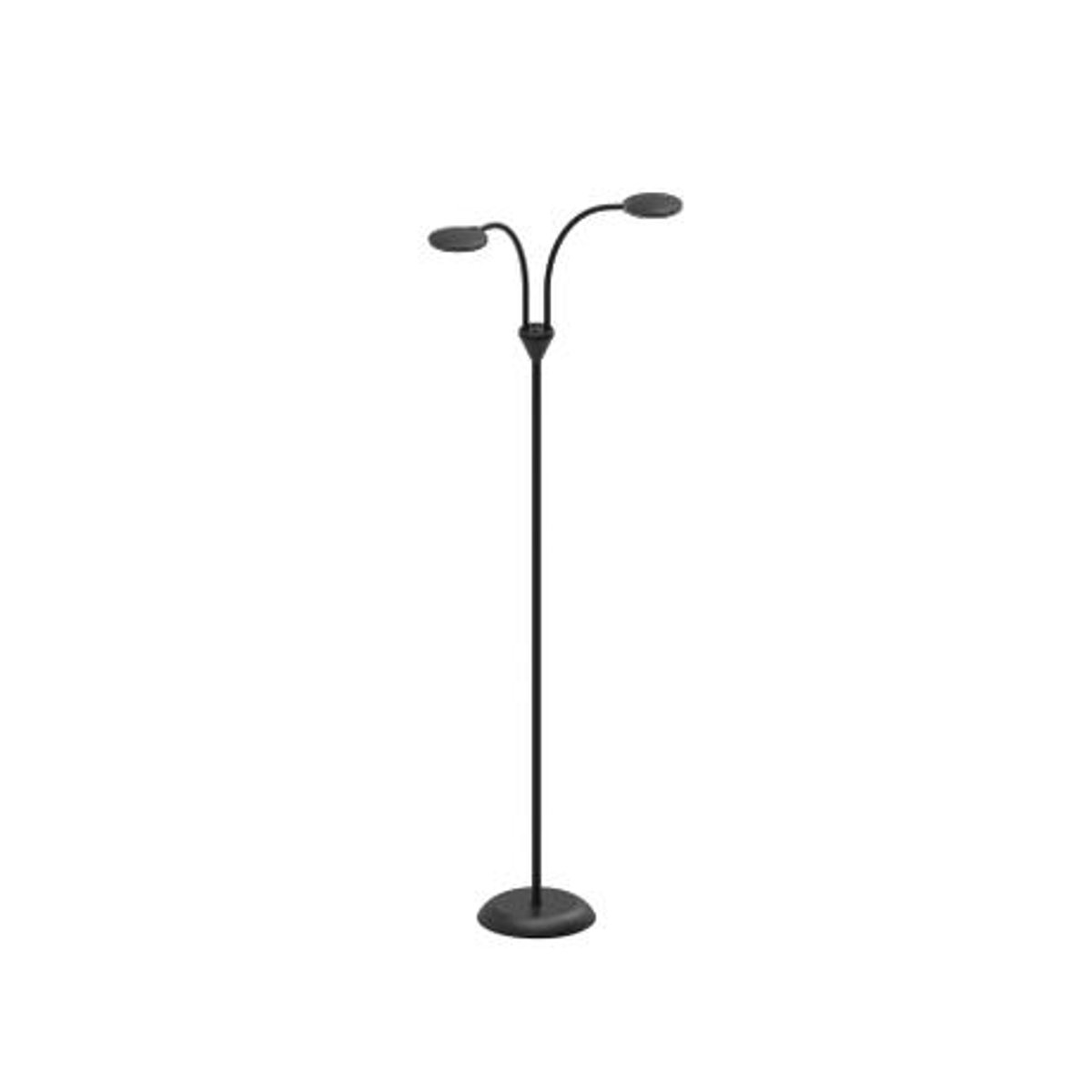 Lampadaire LED Fix 2 lumières 2 x 5 W – Noir
