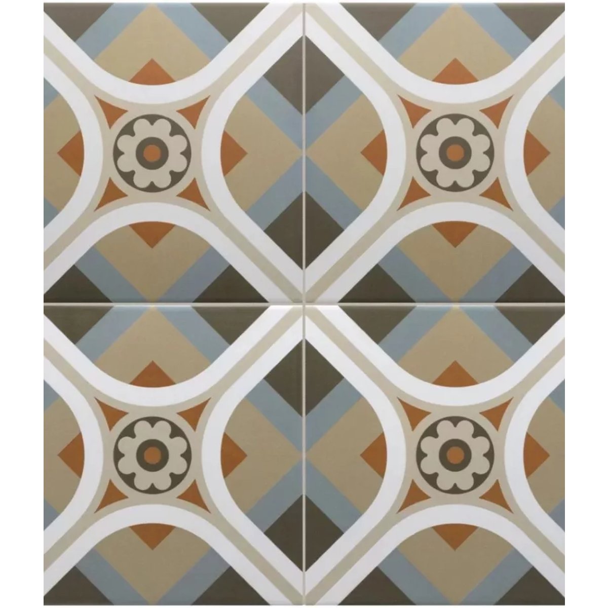 Carrelage Imitation Carreaux De Ciment 20x20 RIVOLI Cinque