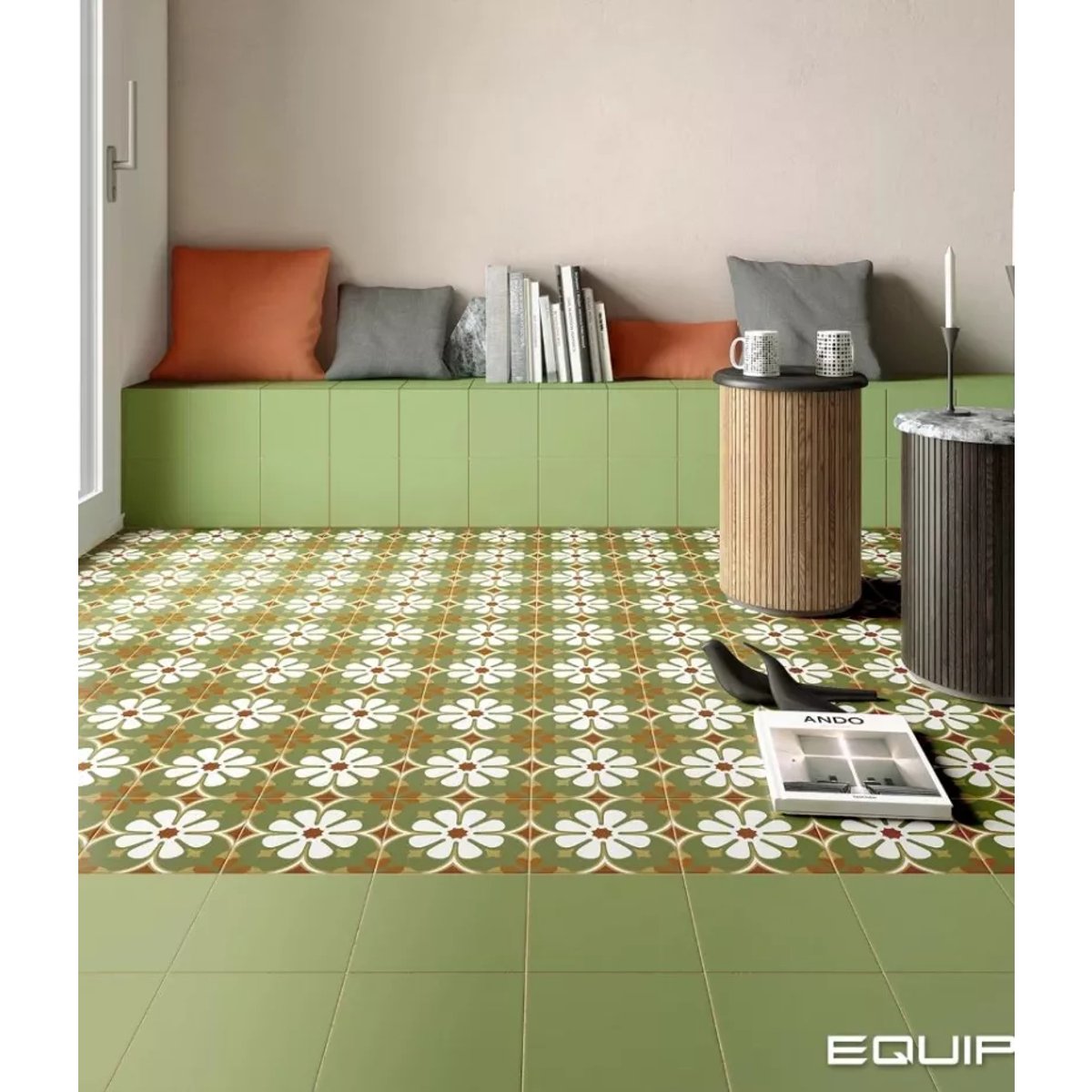 Carrelage Imitation Carreaux De Ciment 20x20 RIVOLI Paris
