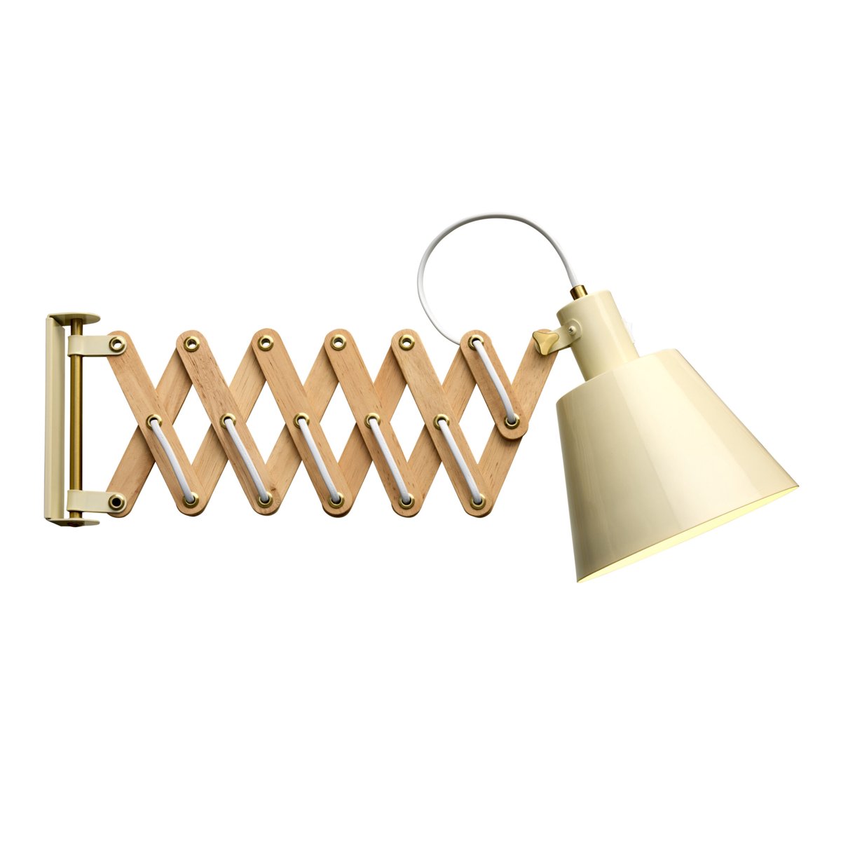 Suspension Vintage grand modèle – Crème